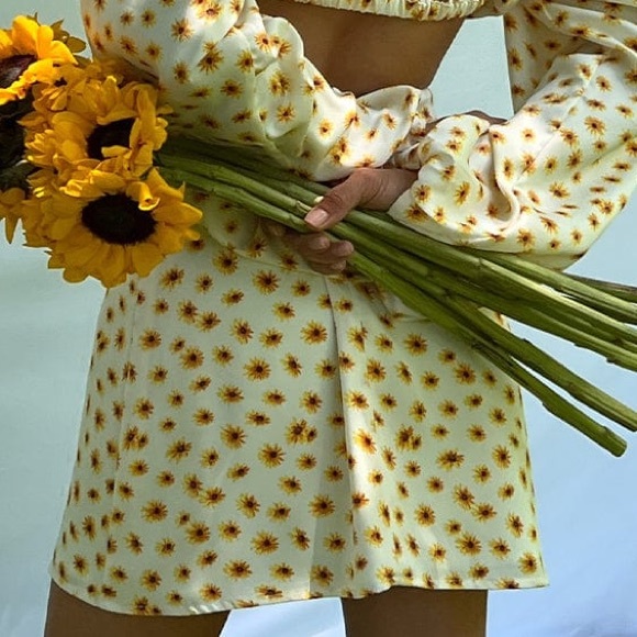 NWT | WE WORE WHAT
Satin Mini Slip Skirt
Ivory Floral - Picture 3 of 8